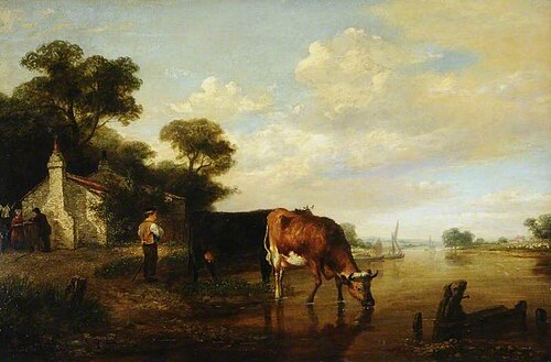 Cattle Drinking, , George Vincent