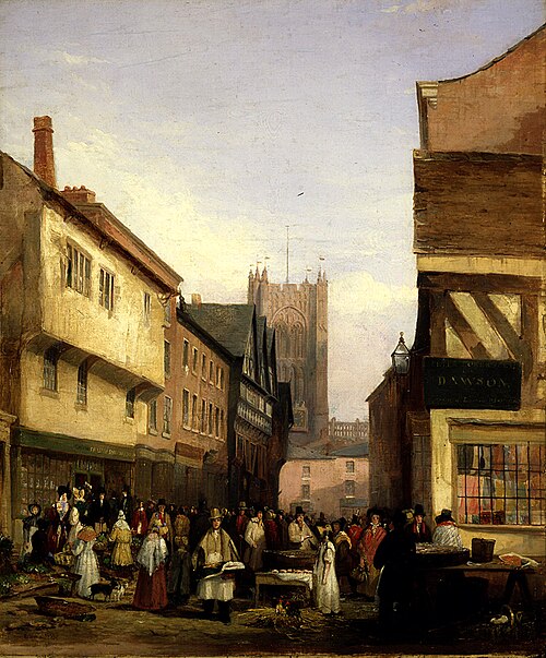 Market Scene, 1832, George Wilfred Anthony