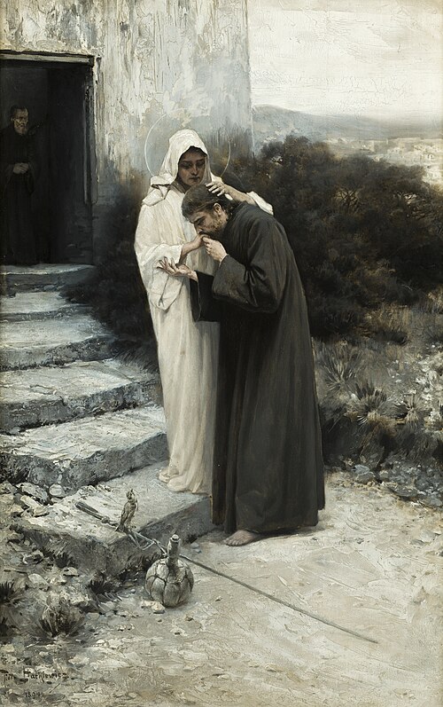 Our Lady Says Farewell to Christ. The Cycle "Legend of Our Lady", 1894, Piotr Stachiewicz