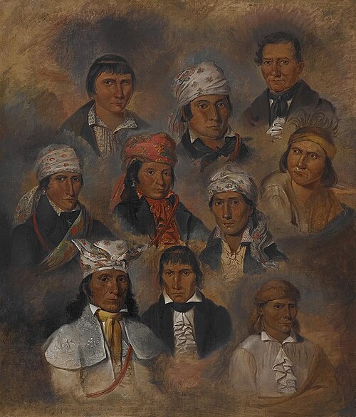 Ten Potawatomi Chiefs, 1837, George Winter