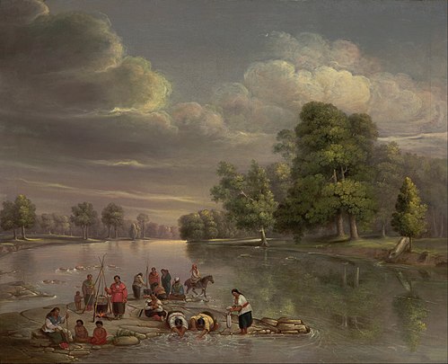 Scene on the Wabash, 1848, George Winter