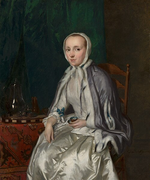 Portrait d'Elisabeth Troost, 1758, George van der Mijn
