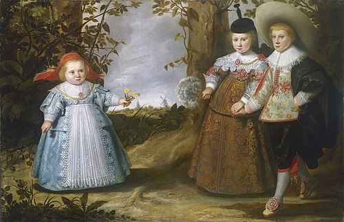 Portrait of Jacob (1627), Elisabeth (1629-1678) and Cornelia Francken (1633), 1635, Jacob Cuyp
