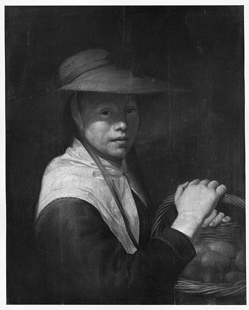 Jeune fille au panier d'œufs, 1619, Jacob Cuyp