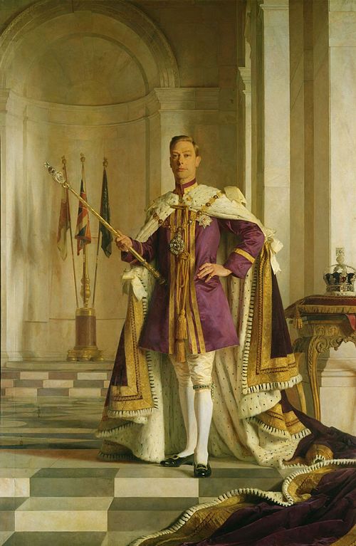 Coronation portraits of George VI and Elizabeth, 1941, Gerald Festus Kelly