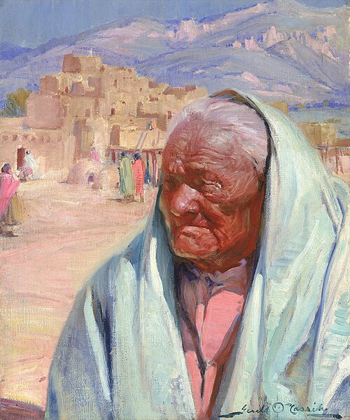 Antonio Concha, Old Man of Taos, 1924, Gerald Cassidy