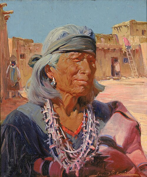 Old Man of Zuni, High Priest (Cacique), 1924, Gerald Cassidy