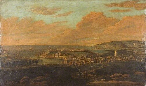 A View of Mount Edgcumbe with Plymouth in the Foreground, , Gerard Edema
