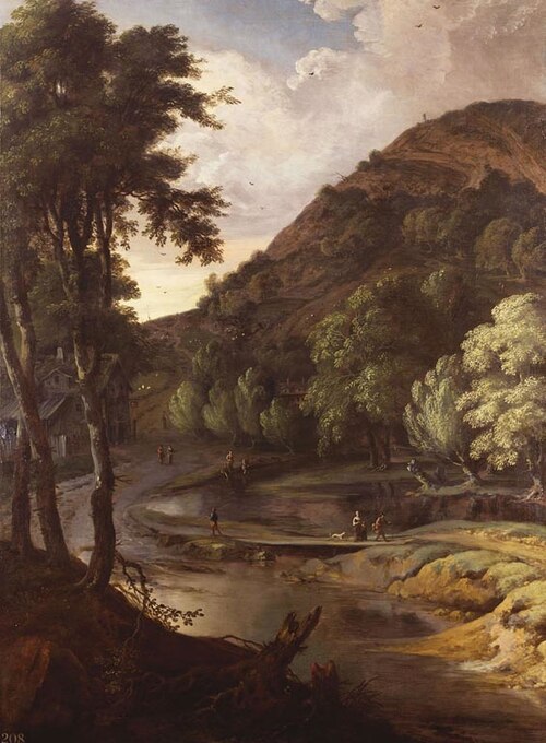 Landscape with Figures, 1695, Gerard Edema