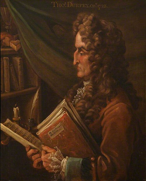 Thomas D'Urfey (Tom Durfey) (1653-1723), 1700, Gerard van der Gucht