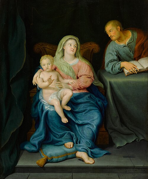 The Holy Family at home, 1735, Gerard Wigmana