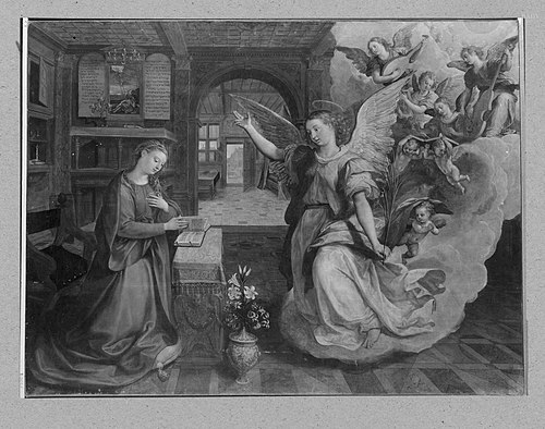the Annunciation, 1578, Maarten de Vos