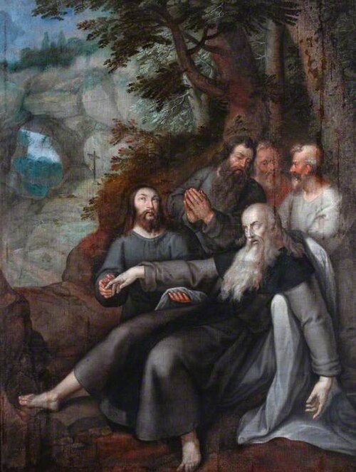 The Death of Saint Anthony Abbot, , Maarten de Vos