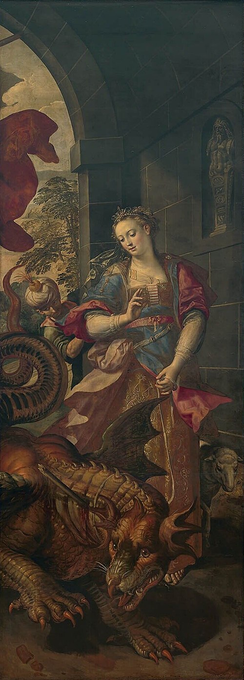 Saint Georges delivering Saint Margaret, 1590, Maarten de Vos