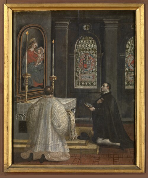 Saint Didacus of Alcalà at Prayers, 1591, Maarten de Vos