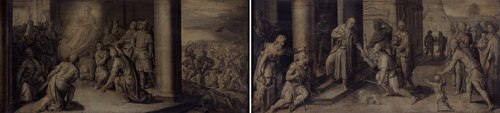 Heilige Lucas verschijnt in de kerk van Onze Lieve Vrouw van Tripoli, 1620, Maarten de Vos
