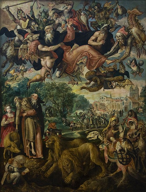 La Tentation de saint Antoine, 1594, Maarten de Vos