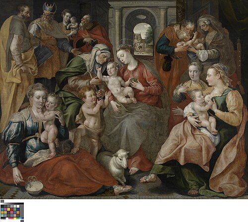 La Famille de sainte Anne, 1585, Maarten de Vos