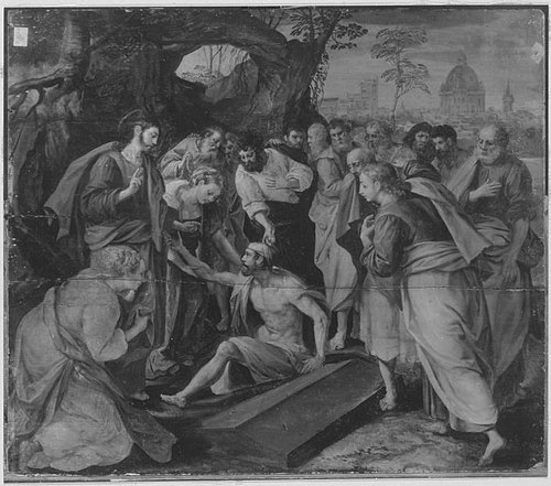 Auferweckung des Lazarus, 1570, Maarten de Vos
