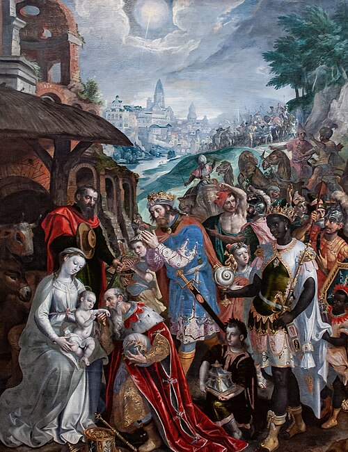 L'Adoration des Mages, 1599, Maarten de Vos