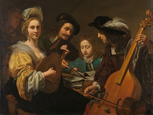 A musical company, 1651, Gerard van Kuijl