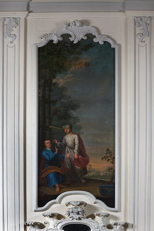 'De gelijkenis van de balk en de splinter'., 1759, Gerhard Jan Palthe