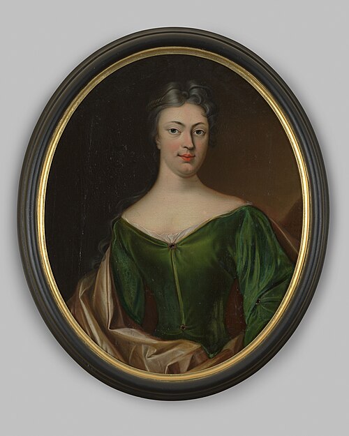 Portrait of an unknown woman, 1727, Gerhard Jan Palthe