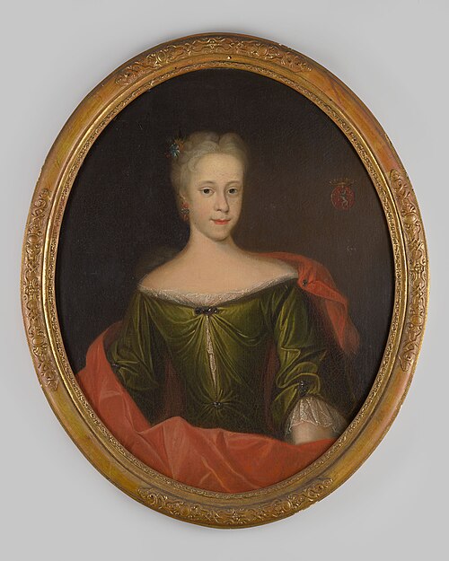 Portrait of Maria Agnes van Stepraedt, 1729, Gerhard Jan Palthe