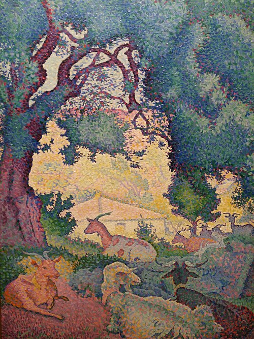 Paysage avec des chèvres, 1895, Henri-Edmond Cross