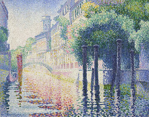 Rio San Trovaso, Venise, 1903, Henri-Edmond Cross