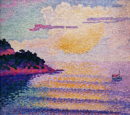 Coucher de soleil sur la mer, 1896, Henri-Edmond Cross