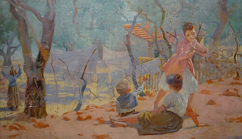 Blanchisseuses en Provence, 1887, Henri-Edmond Cross