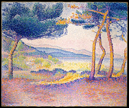 Pines Along the Shore, 1896, Henri-Edmond Cross