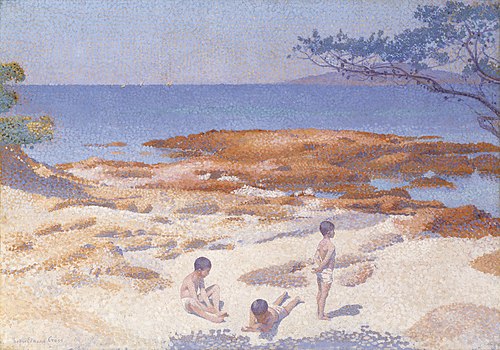 Beach at Cabasson (Baigne-Cul), 1891, Henri-Edmond Cross
