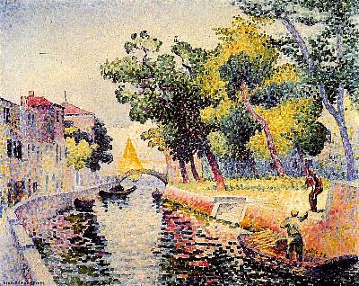 Ponte San Trovaso (Venice), 1902, Henri-Edmond Cross