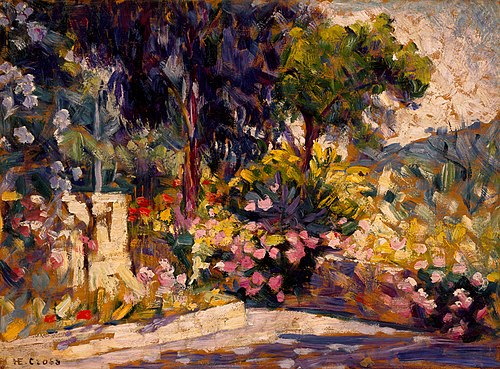 The Flowered Terrace, , Henri-Edmond Cross