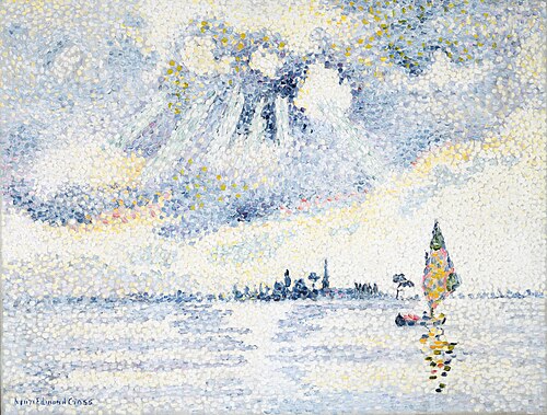 Sunset on the Lagoon, Venice, , Henri-Edmond Cross