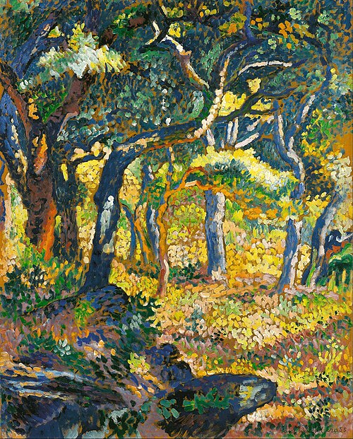 Une clairière en Provence (Étude), 1906, Henri-Edmond Cross