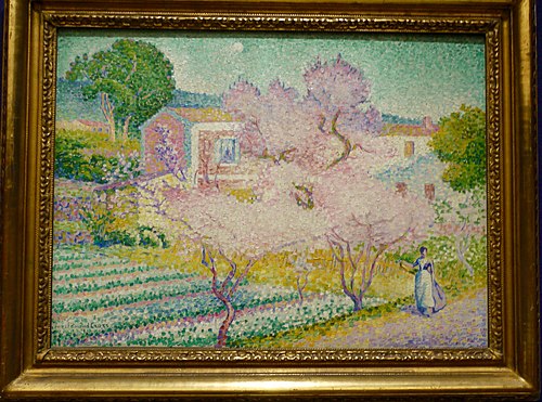 Amandiers en fleurs, 1902, Henri-Edmond Cross