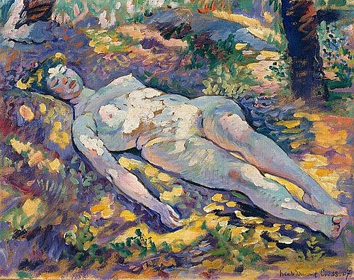 Dormeuse nue dans la clairière, 1907, Henri-Edmond Cross