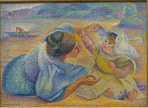 Mère jouant avec son enfant, 1897, Henri-Edmond Cross
