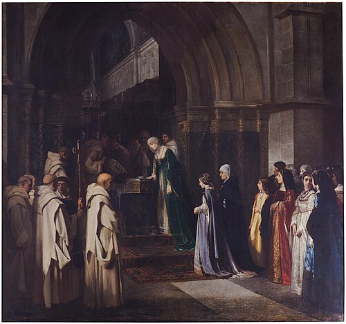 Doña Isabel la Católica en la cartuja de Miraflores, 1866, Luis Álvarez Catalá