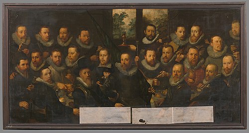 Schutters van de compagnie van kapitein Jan Jansz. Carel en luitenant Thijs Pietersz. Schrijver, 1604, Gerrit Pietersz Sweelink