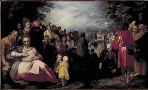 Preaching of John the Baptist, 1606, Gerrit Pietersz Sweelink
