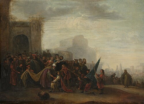Saul honoring David after his victory over Goliath, 1640, Gerrit de Wet