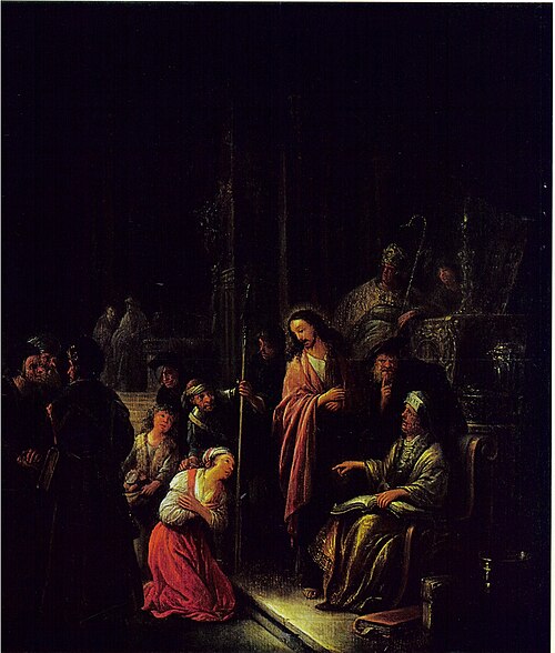 Christ and the Woman Taken in Adultery, 1657, Gerrit de Wet