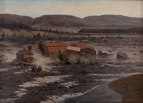 Fra Lerfallet i Verdal, 1893, Johan Caspar Herman Wedel Anker