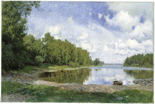 Lake View at Engelsberg, Västmanland, 1893, Olof Per Ulrik Arborelius