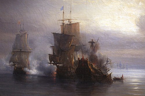 Victoire et mort du chevalier de Saint Pol, 1839, Théodore Gudin