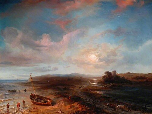 Coast View in Scotland, 1860, Théodore Gudin